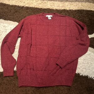 Men's Red Geoffrey Beene Sweater